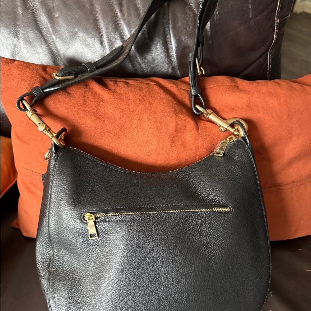 Coach Black Jess Leather Hobo with Gold Details - Picture 3 of 9